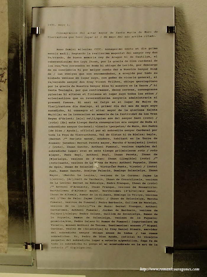 TRANSCRIPCIÓN DE LA SEGUNDA CONSAGRACIÓN